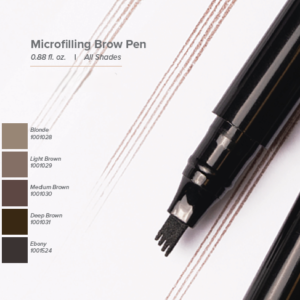 Lápiz para cejas Microfilling (Microfi lling Brow Pen) Deep Brown 0.88 Oz