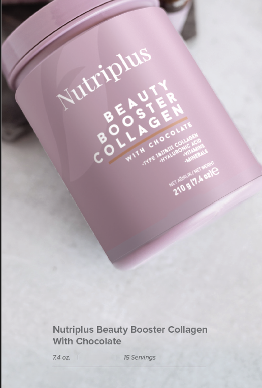 Potenciador de Belleza Colágeno con Chocolate (Nutriplus Beauty Booster Collagen With Chocolate) 7.4 Oz.