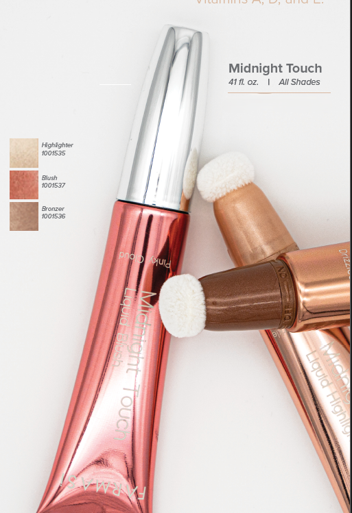 Rubor, Iluminador y Bronceador (Midnight Touch) Highlighter 41 Oz.
